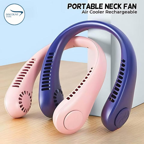 Big Sale !! Portable Bladeless Hanging Neck Fan - (IMPORTED)