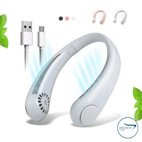 Big Sale !! Portable Bladeless Hanging Neck Fan - (IMPORTED)